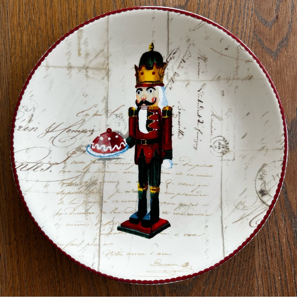 Williams Sonoma Nutcracker Salad Plate 8 5/8" Discontinued - Picture 2 of 5
